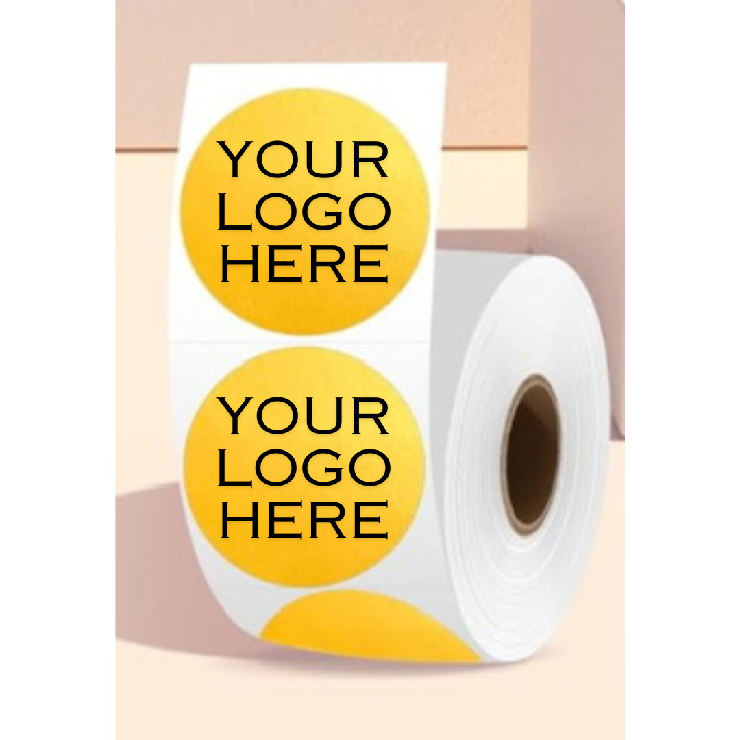 2 Inch Custom Logo & Design Sticker Rolls