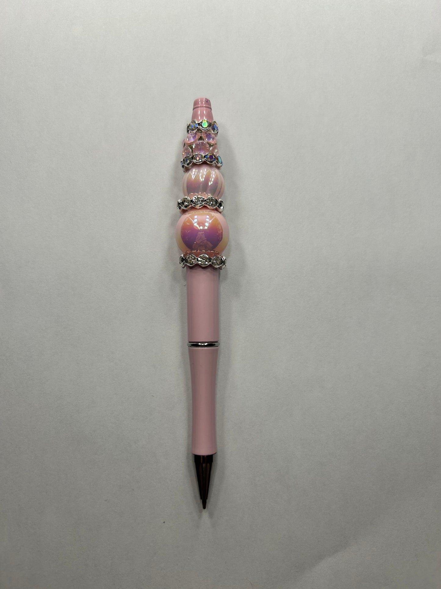 Pink Beadable Pen ~ Premade