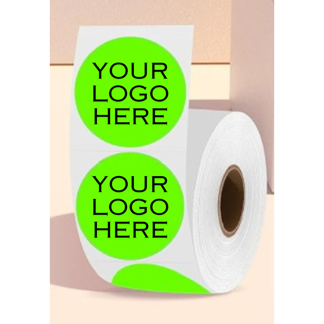 2 Inch Custom Logo & Design Sticker Rolls