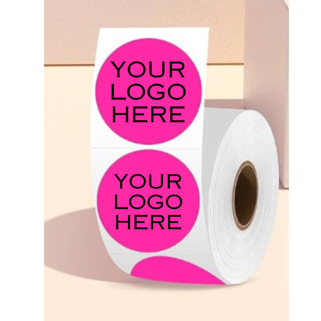 2 Inch Custom Logo & Design Sticker Rolls