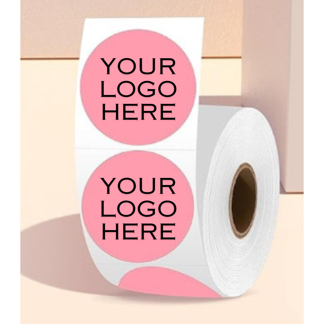 2 Inch Custom Logo & Design Sticker Rolls