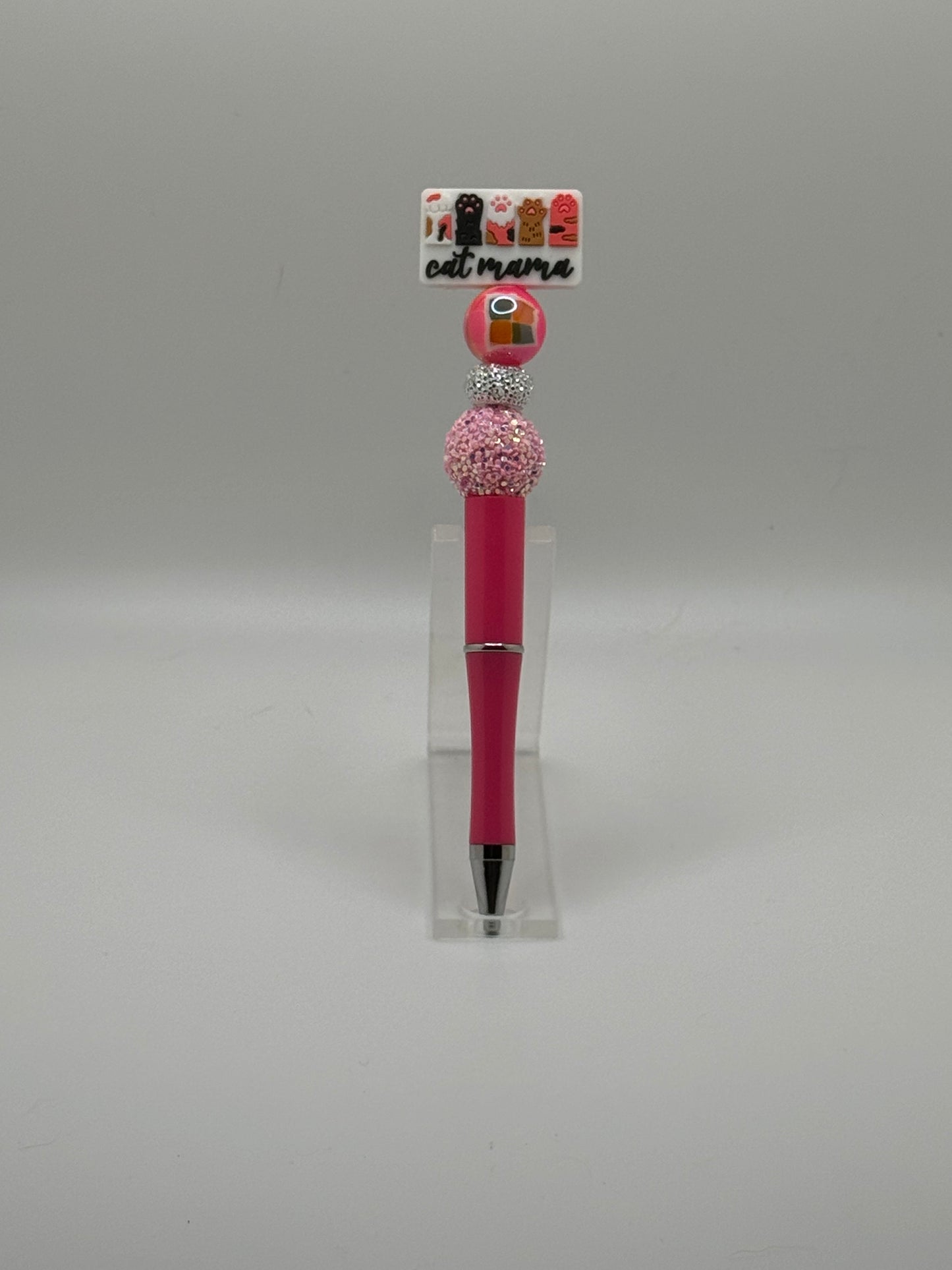 Cat Mama Beadable Pen ~ Premade
