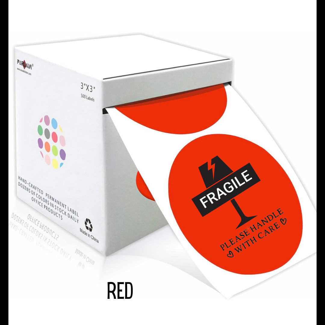 3 Inch Fragile Sticker Rolls