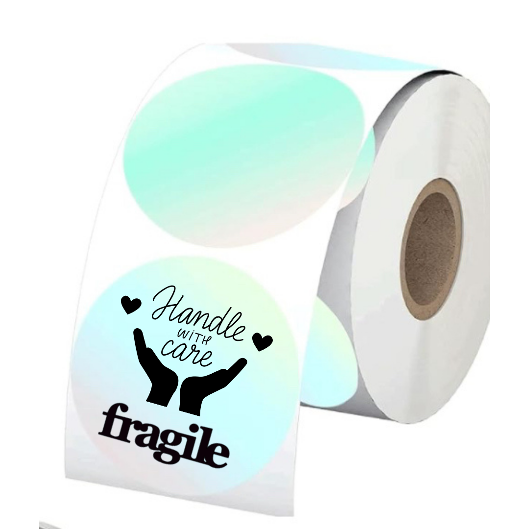 2 Inch Handle With Care Fragile Sticker Rolls