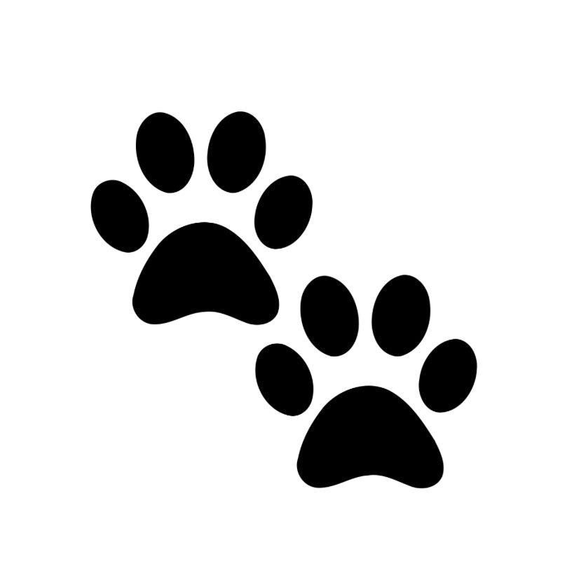 Two Paw Print Decal
