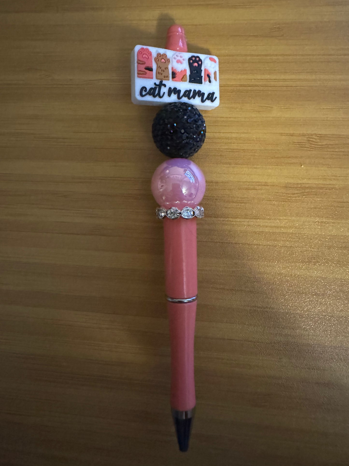 Cat Mama Beadable Pen ~ Premade