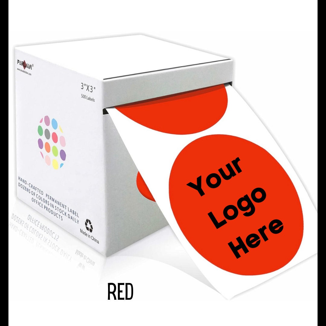 3 Inch Custom Logo Sticker Rolls / Shipping Stickers / Small Business / Personalized / Personalized / Fast Shipping / Packing / Multicolored