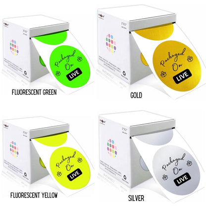 3 Inch Packaged On Tiktok Sticker Rolls