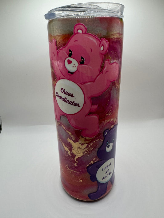 20oz Skinny Swear Bears Tumbler
