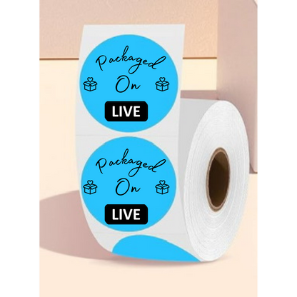 2 Inch Packaged On Live Sticker Rolls