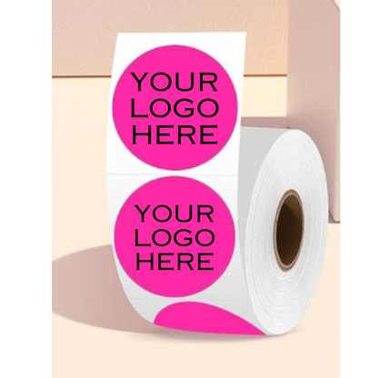 2 Inch Custom Logo & Design Sticker Rolls