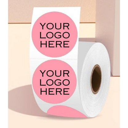 2 Inch Custom Logo & Design Sticker Rolls