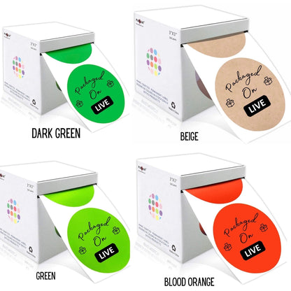 3 Inch Packaged On Tiktok Sticker Rolls