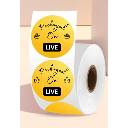 2 Inch Packaged On Live Sticker Rolls