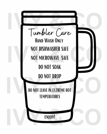 ENTIRE COLLECTION!! Drinkware BUNDLE Care Cards