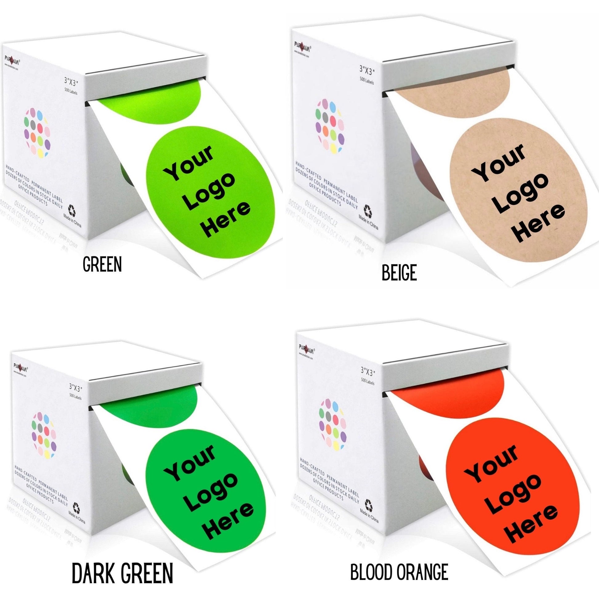 3 Inch Custom Logo Sticker Rolls / Shipping Stickers / Small Business / Personalized / Personalized / Fast Shipping / Packing / Multicolored